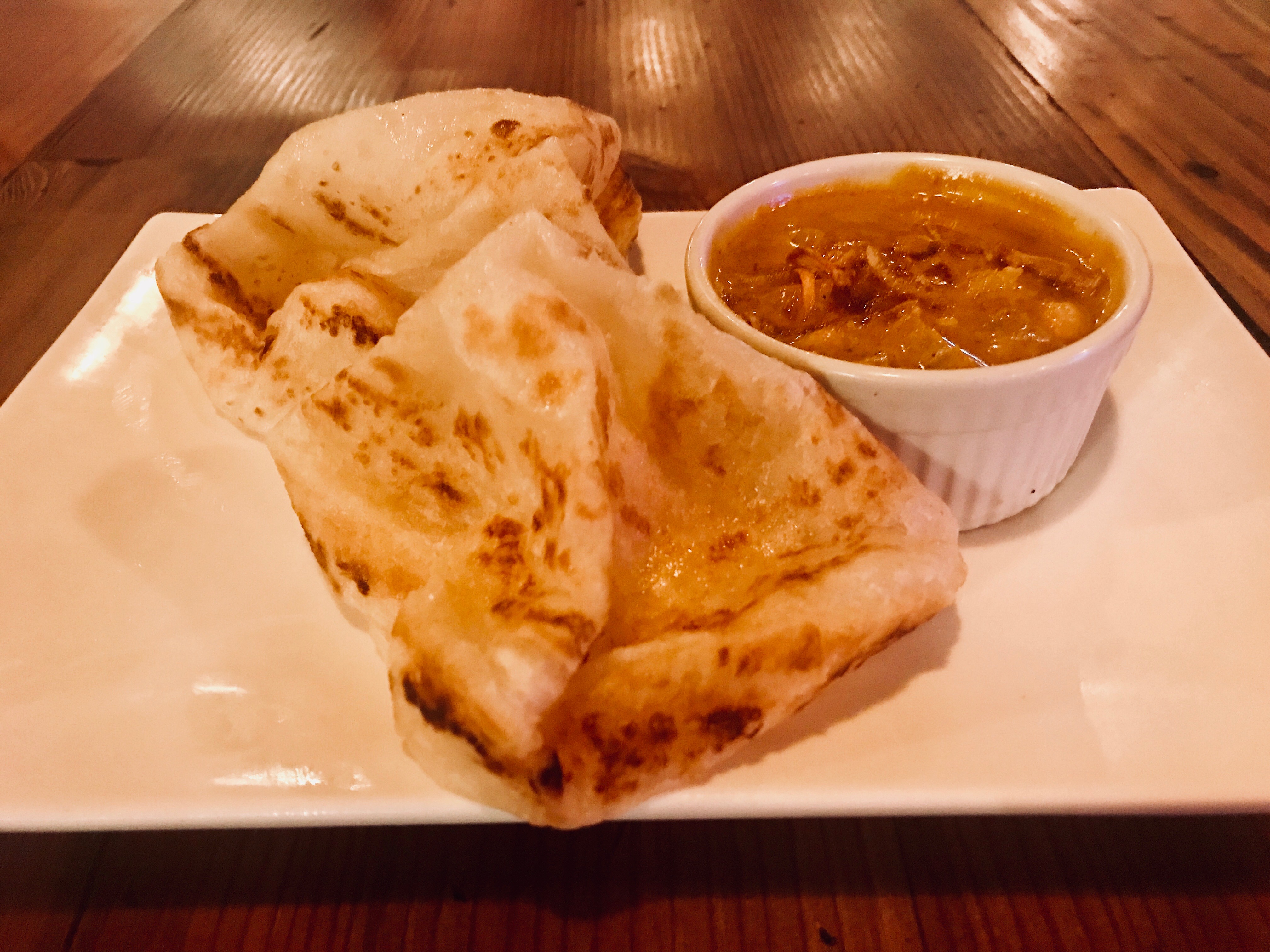 Roti With Yello Curry Sauce